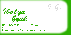 ibolya gyuk business card